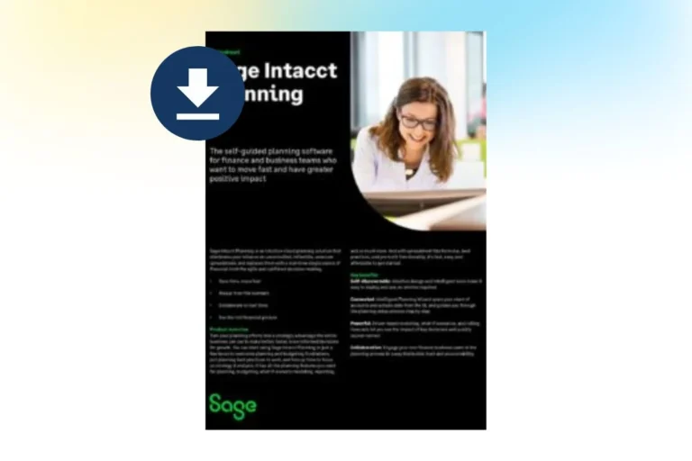 Sage Intacct Planning