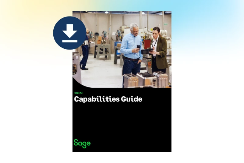 Sage X3 Capabilities Guide